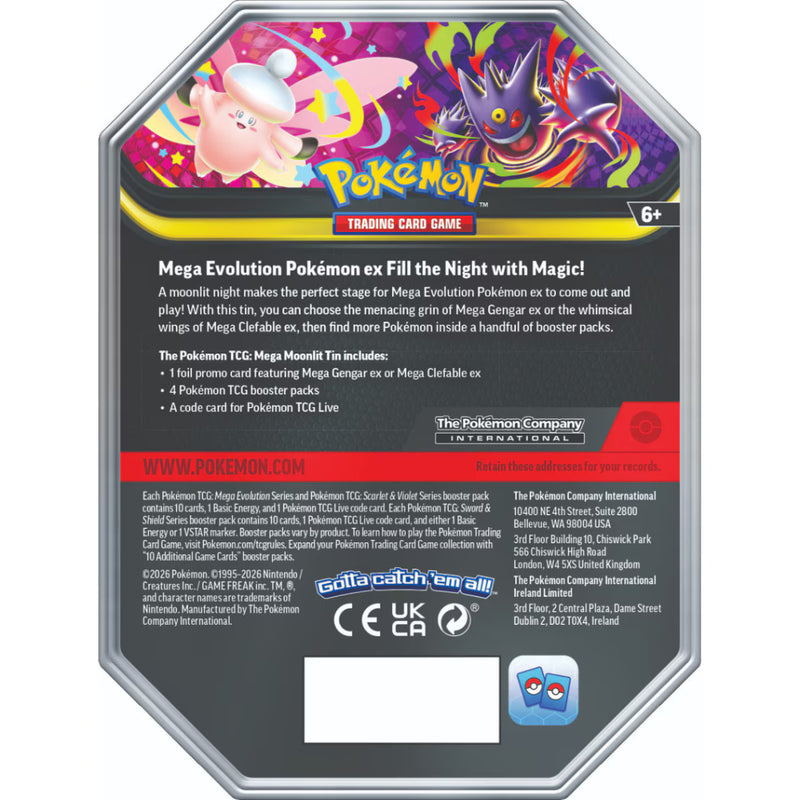 Pokémon Mega Moonlit ex Tin