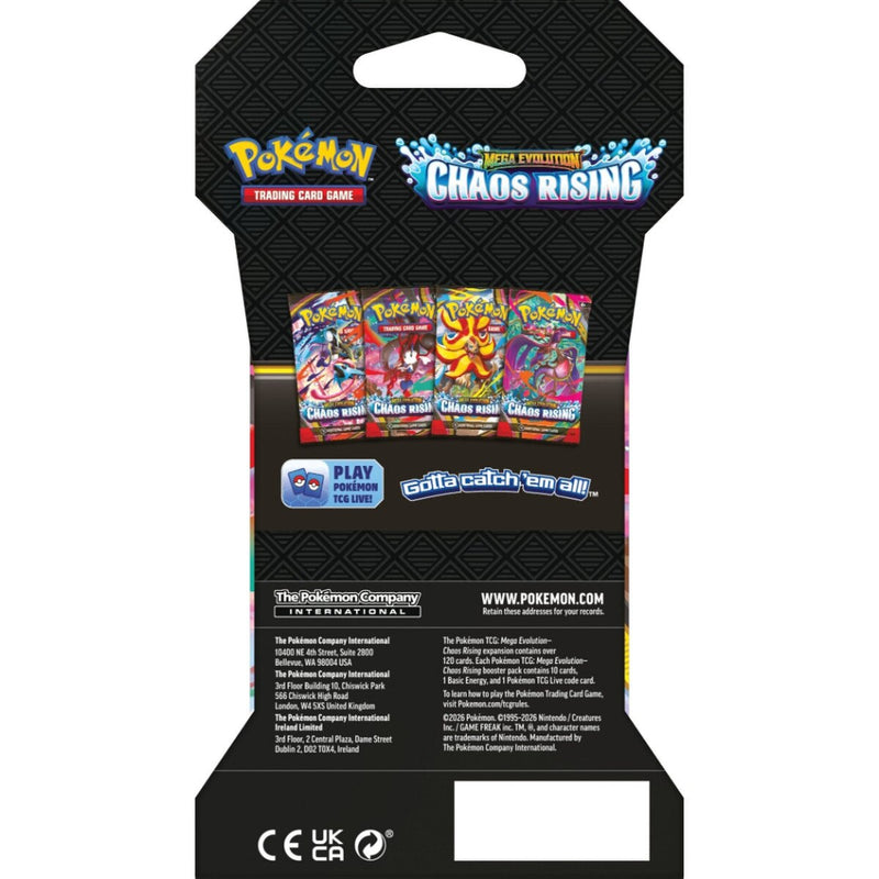 Pokémon: Mega Evolution Chaos Rising: Sleeved Booster