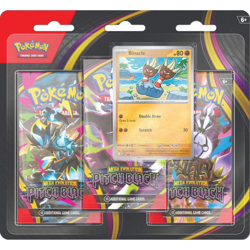 Pokémon: Mega Evolution—Pitch Black: 3-pack Blister