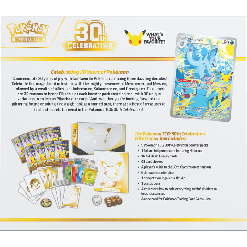 Pokémon TCG 30th Celebration - Elite Trainer Box