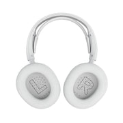 White over-ear headphones 