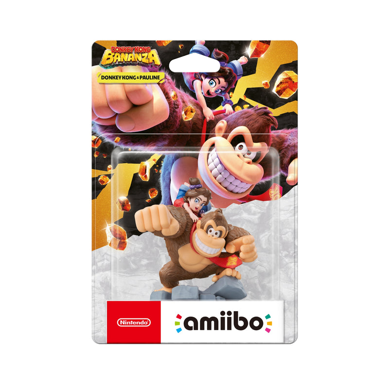 Nintendo amiibo packaging featuring Donkey Kong and Pauline