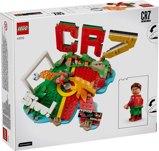 LEGO CR7 set packaging with character figure on a white background