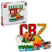 LEGO Cristiano Ronaldo CR7 set with packaging on a white background