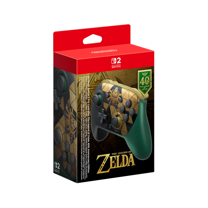 Nintendo Switch 2 Pro Controller - The Legend of Zelda – 40th Anniversary Edition