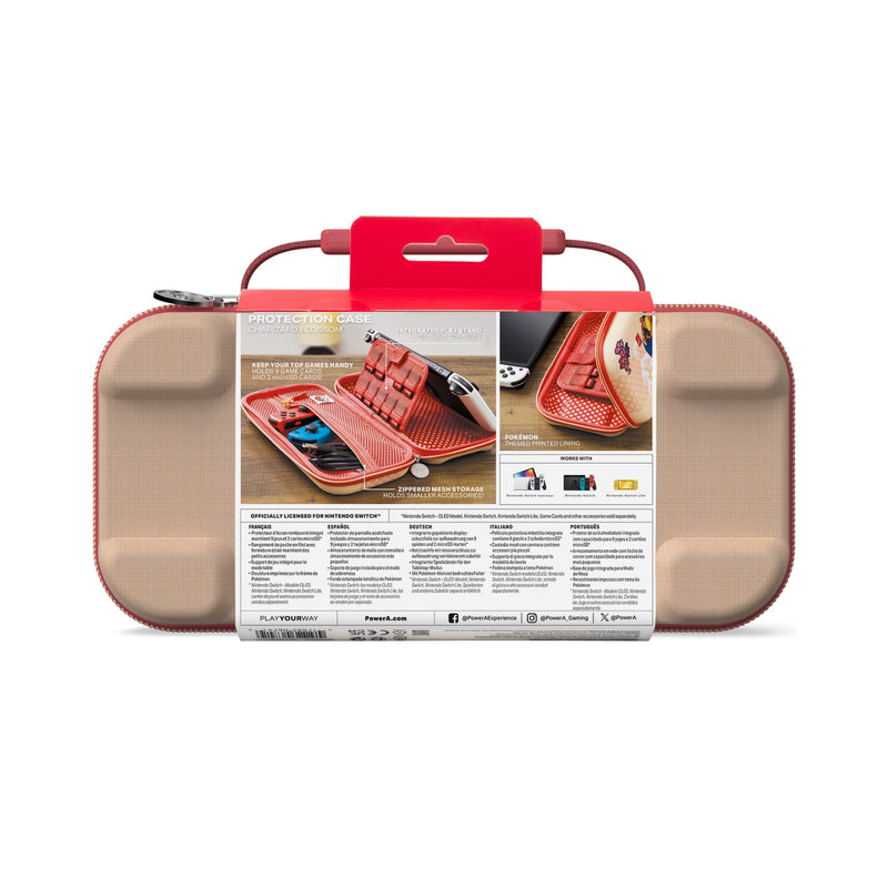 Nintendo Switch Protection Case - Charizard Blossom back