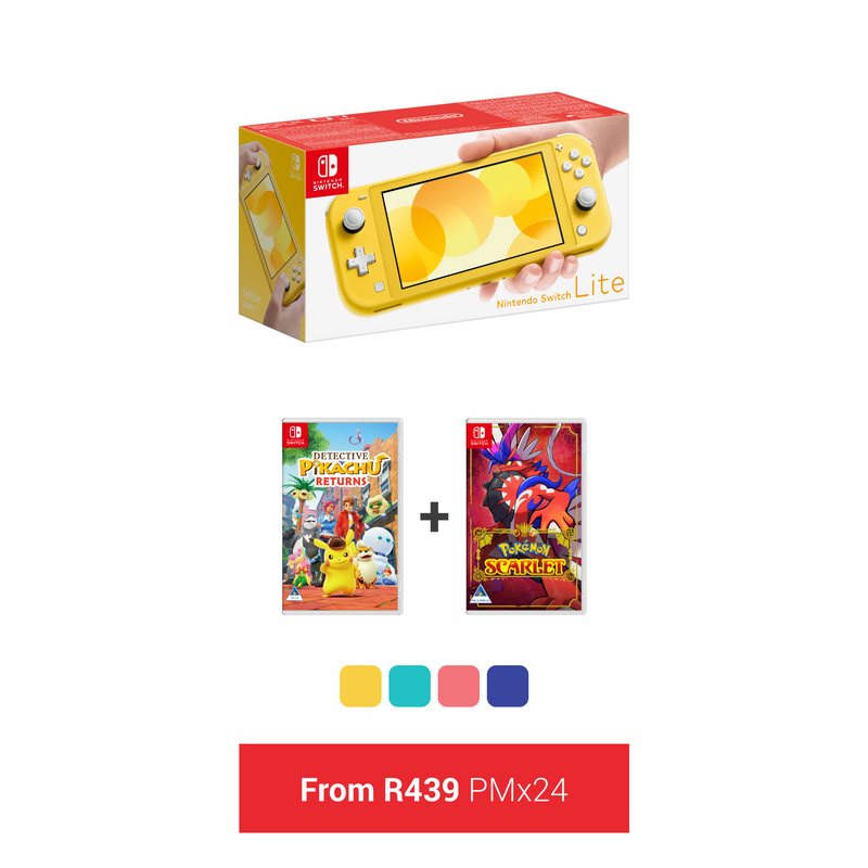 Vodacom Nintendo Switch Lite Pokémon Bundle Deal (24 Months)