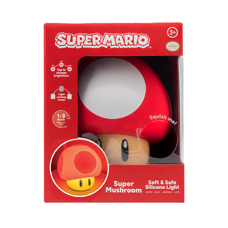 Super Mushroom SquishyGlo Light Rechargeable