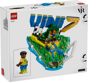 LEGO set packaging with a miniature figure and colorful design on a white background