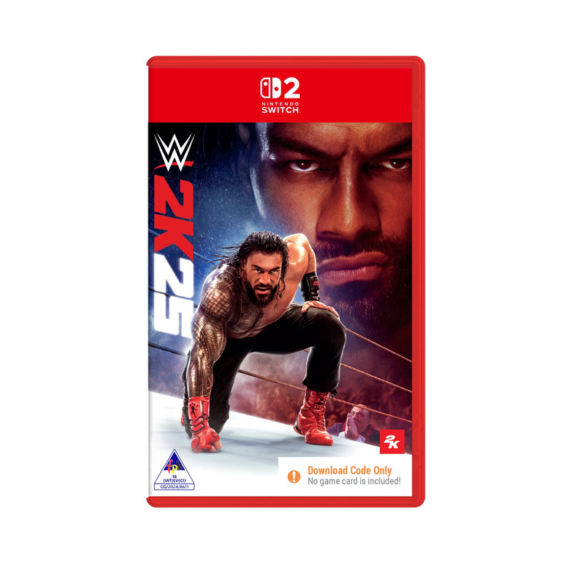 WWE 2K25 game case for Nintendo Switch 2