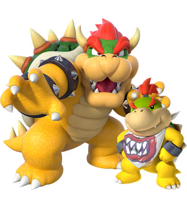 Bowser and Bowser Jr.